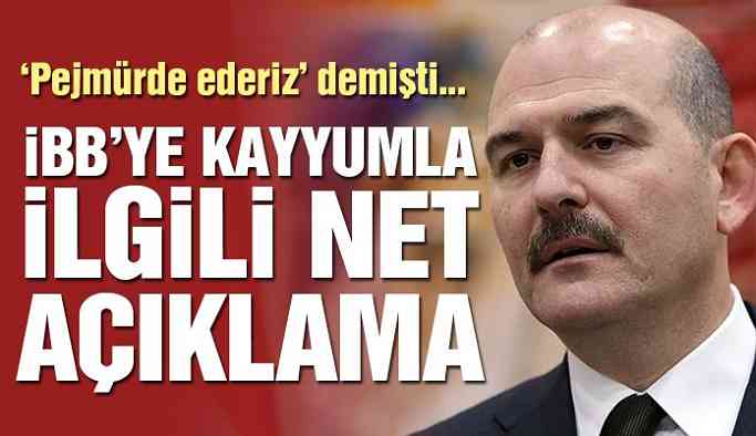 Son dakika… Soylu’dan İBB ve Ankara'ya kayyumla ilgili net açıklama