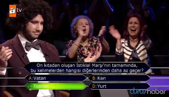 1 milyonluk soruyu doğru cevapladı ama milyoner olamayacak