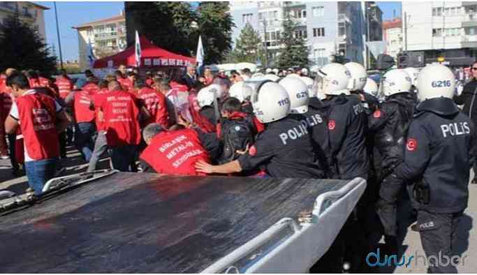 Ankara'ya yürümek isteyen işçilere müdahale: 29 gözaltı
