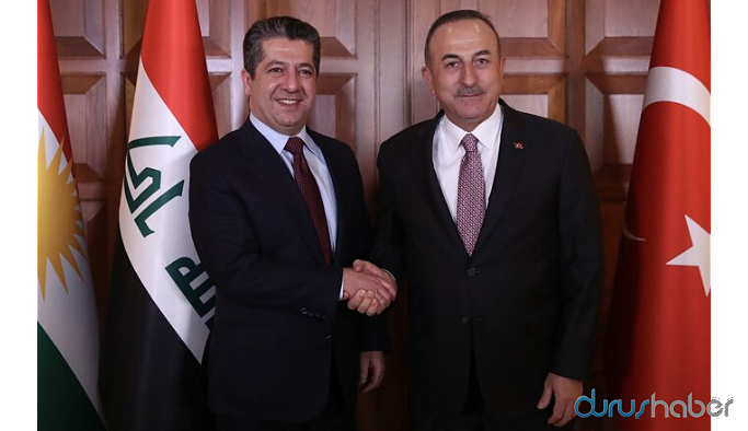Barzani ile görüşen Çavuşoğlu: Harekatla ilgili bilgileri aktardık