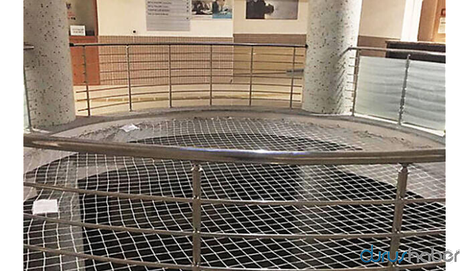 Çağlayan Adliyesi'nde intiharlar için ağ önlemi