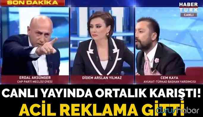 Canlı yayında ortalık karıştı! Acil reklama gitti