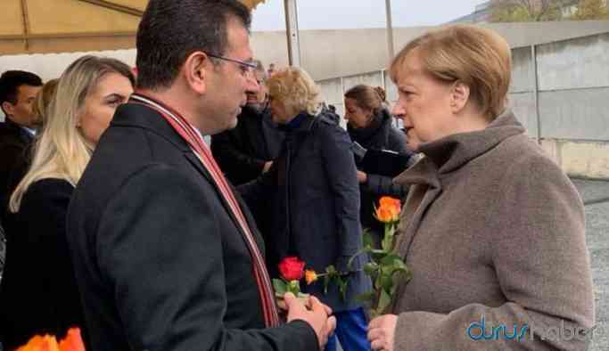 İmamoğlu, Angela Merkel ile bir araya geldi