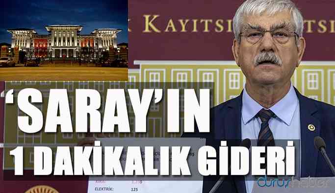 Kani Beko, Sarayın bir dakikalık giderini açıkladı