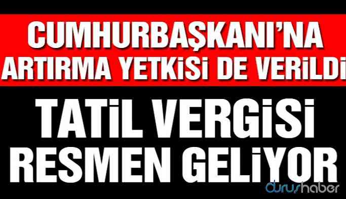 Konaklama Vergisi Meclis’ten geçti