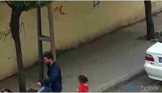 Sokak ortasında kadına şiddet