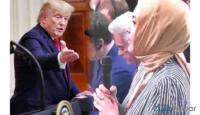 Trump'tan Hilal Kaplan'a: Gazeteci olduğunuza emin misiniz?