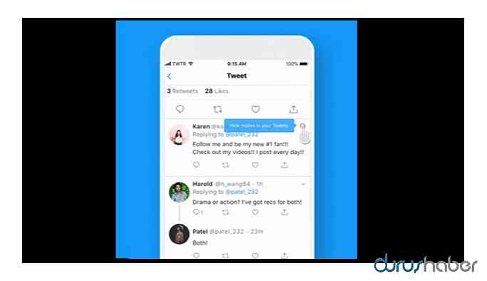 Twitter yanıtları gizleme özelliğini herkese açtı