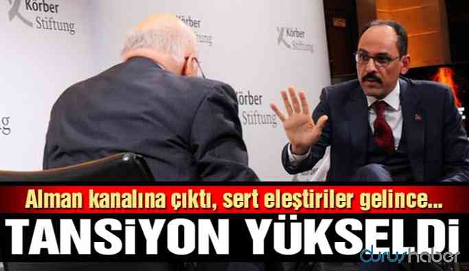 Video | Alman gazeteciden İbrahim Kalın'ı terleten HDP sorusu