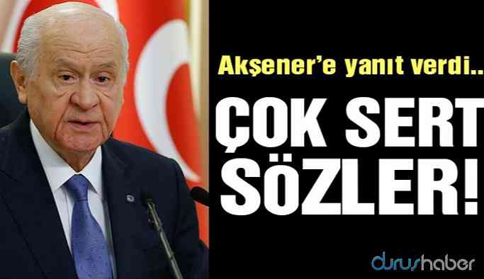 Bahçeli’den Akşener'e çok sert ‘yeni parti’ tepkisi!