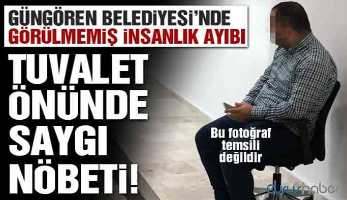 Başkandan şoföre tuvalet önünde ‘selam’ nöbeti!