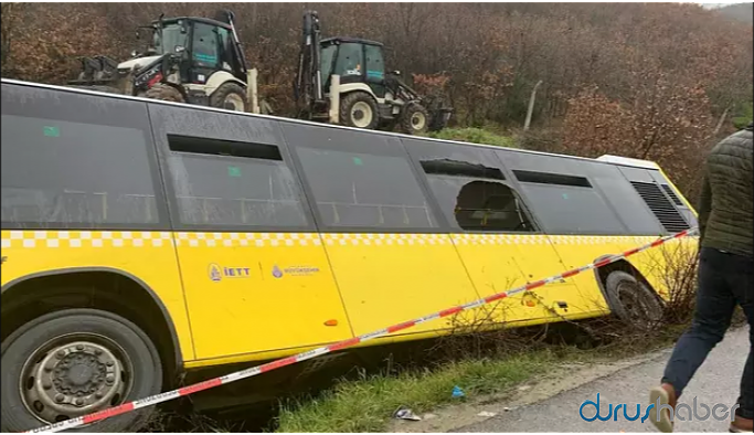 İETT otobüsü kaza yaptı: 1 ölü, 11 yaralı