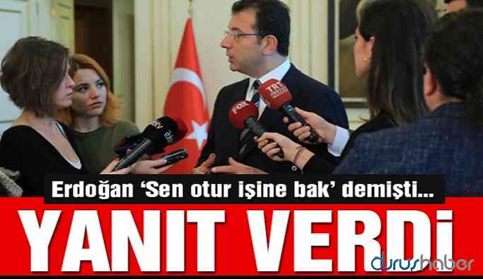 İmamoğlu’ndan Erdoğan’a yanıt