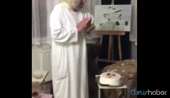 Kendisini “Mesih” ilan eden Hasan Mezarcı 'doğum günüm' diye Noel’i böyle kutladı