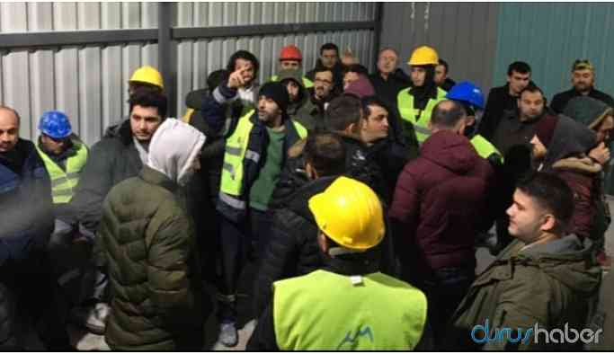 Maden işletmesinde çalışan 130 işçi iş bıraktı