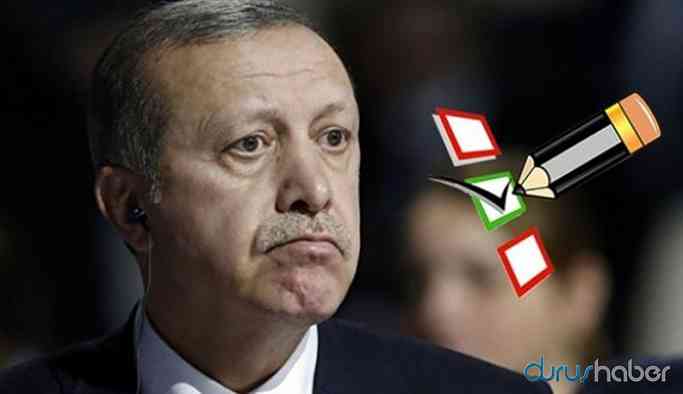 Son anketten Erdoğan'ı üzecek haber