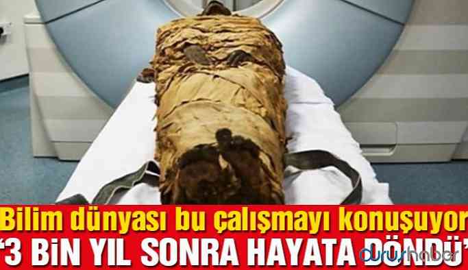 3 bin yıllık mumyalanmış Mısırlı rahibin sesi hayata döndü