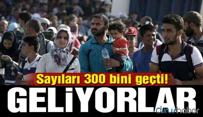 İdlib’den Türkiye sınırına gelenlerin sayısı 300 bini geçti