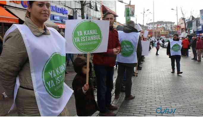 Kanal İstanbul’a karşı insan zinciri