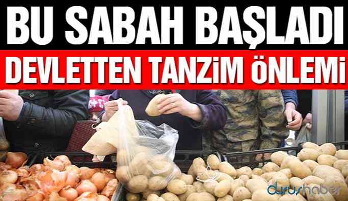 Patates ve soğanın yurt dışına satışına kısıtlama!