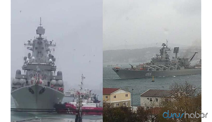 Boğaz'da korku dolu anlar! Rus savaş gemisi sürüklendi...