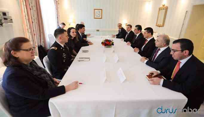 Barzani ve Esper'den üç gündemli görüşme