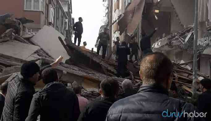 İstanbul'da 7 katlı bina çöktü