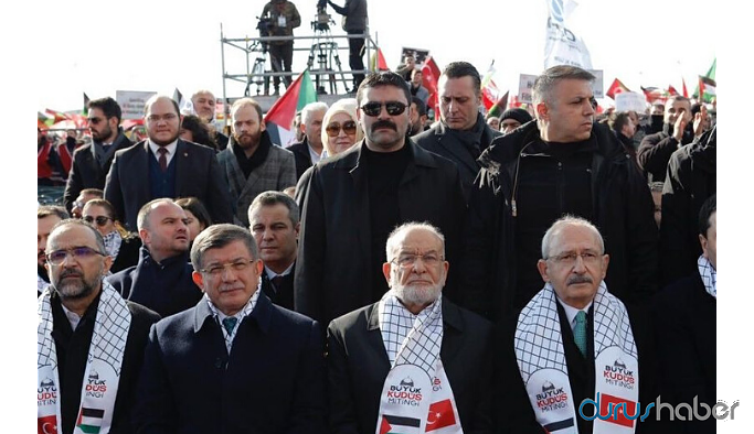 'Büyük Kudüs Mitingi'ne katılan İmamoğlu: Mescid-i Aksa ilk kıblemizdir