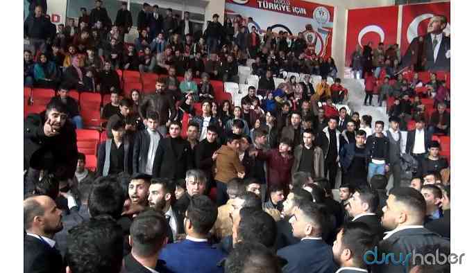 'Ülkücüler' birbirine girdi! Grubu durdurmak için çalınan İstiklal Marşı da kavgayı engelleyemedi