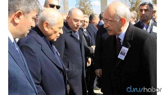 Bahçeli, Kılıçdaroğlu'yla tokalaşmadı!