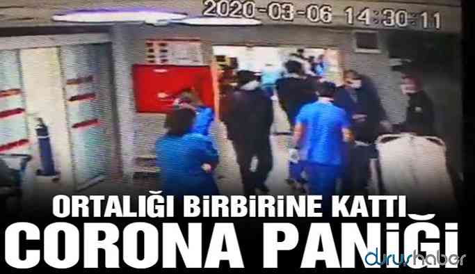 Coronavirüs paniği! Hastaneyi birbirine kattı!