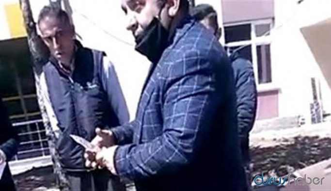AKP’li Başkan vatandaşa bıçak çekti: İşte o anlar...