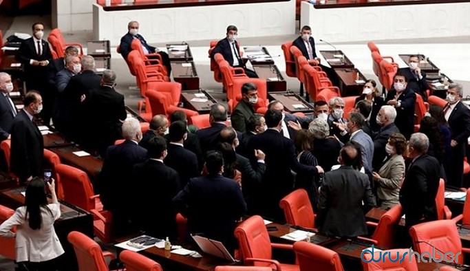Meclis'te yine kavga