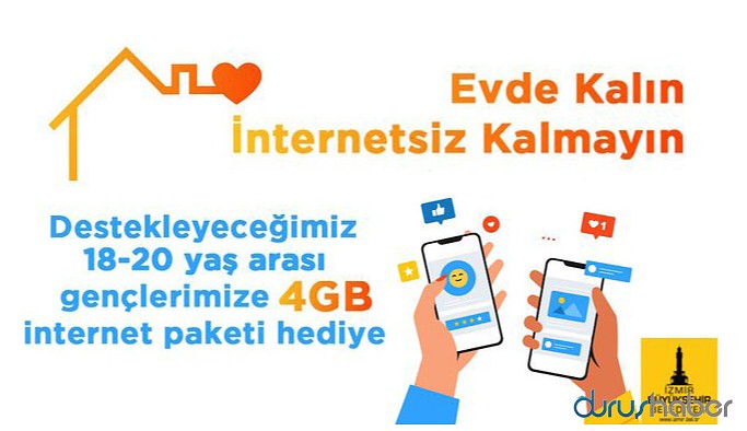 Soyer'den gençlere 4 GB internet hediyesi