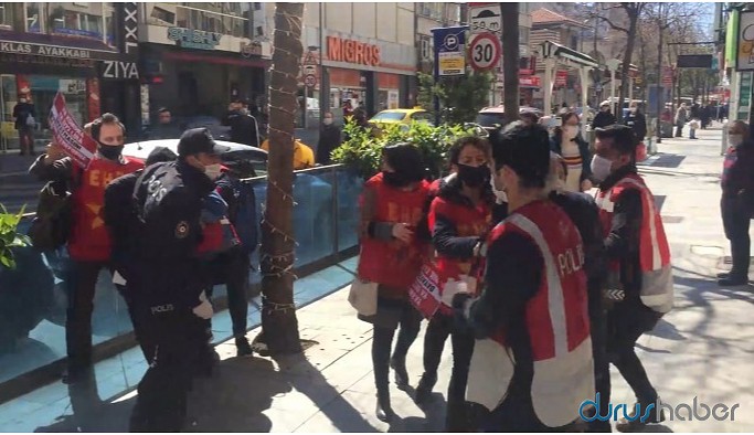 Ücretsiz izin düzenlemesini protesto eden 11 EHP üyesine gözaltı