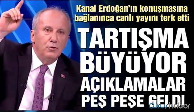 Tartışma büyüyor... Canlı yayınını terk eden İnce’den bir açıklama daha