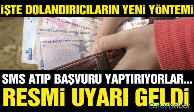 Dolandırıcılardan yeni yöntem: SMS atıp başvuru yaptırıyorlar