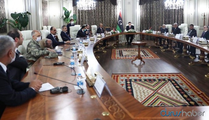Çavuşoğlu, Albayrak ve Fidan'dan Libya'ya ziyaret