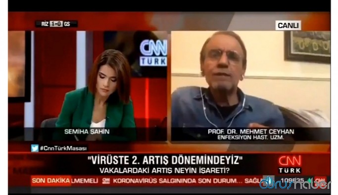 CNN Türk'te dikkat çeken an! Prof. Dr. Ceyhan 'virüs taşıyanlar da sınava girecek' deyince bağlantı koptu