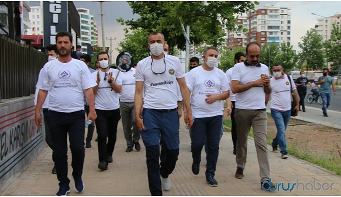 Diyarbakır, Mardin, Van baro başkanları da yürüyüşte