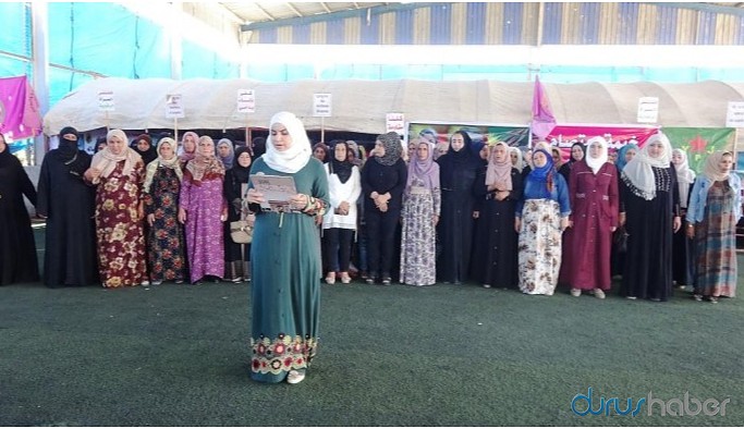 Rakka’da kadınlardan çadır eylemi