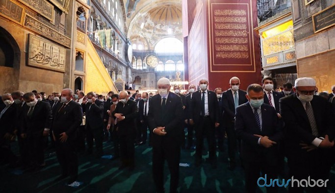 Ayasofya’daki açılışa katılan vekillere koronavirüs uyarısı