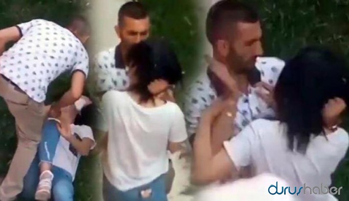 Sokak ortasında kadına şiddet