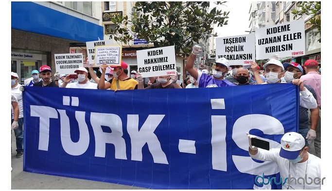 İşçilerden eylem: Kıdem tazminatı son kale
