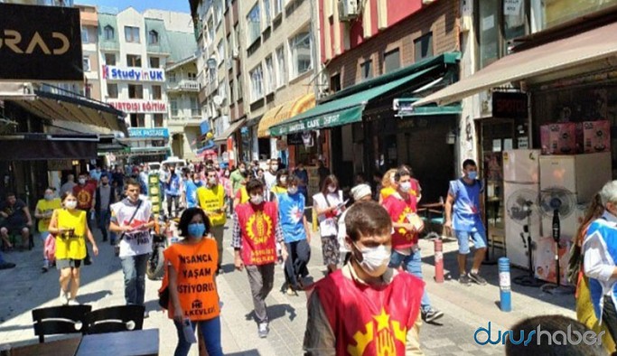 Suruç için bildiri dağıtanlara polis müdahalesi: Çok sayıda gözaltı