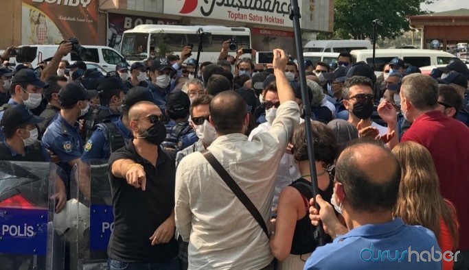Ulucanlar Cezaevi'nde açıklama yapmak isteyen HDP'lilere polis müdahalesi