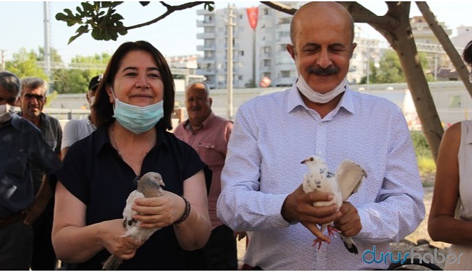 Barışı simgeleyen güvencin uçurdular