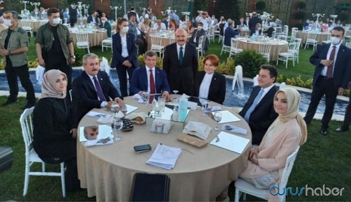 Dört genel başkan düğünde buluştu