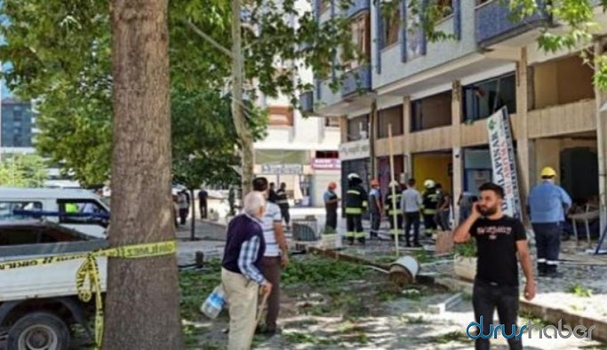İşyerinde doğalgaz patlaması