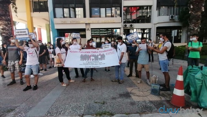 İzmir’de ulaşım zammı protestosu